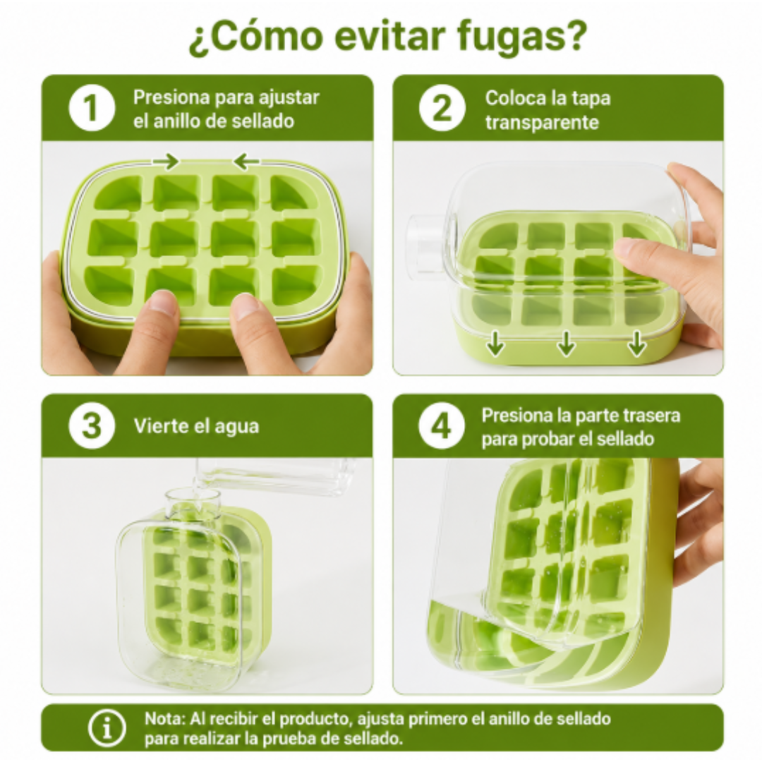 Vaso con molde de hielo integrado